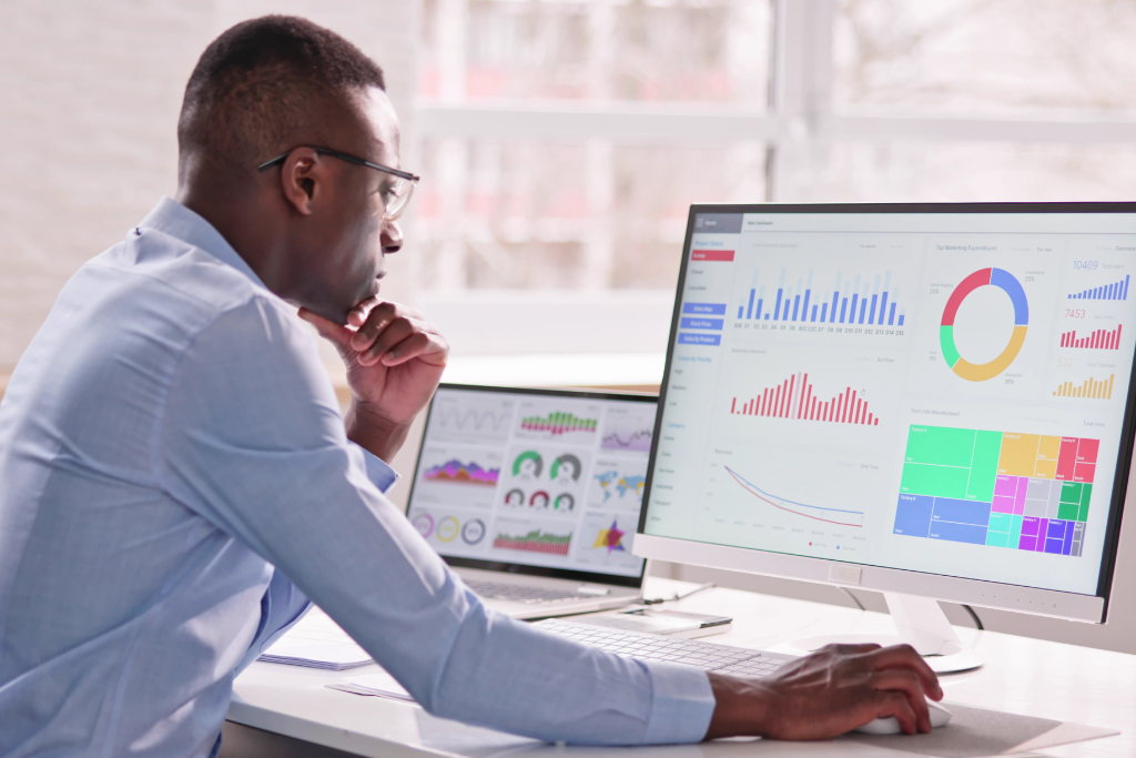 Man using apprentice compliance management software