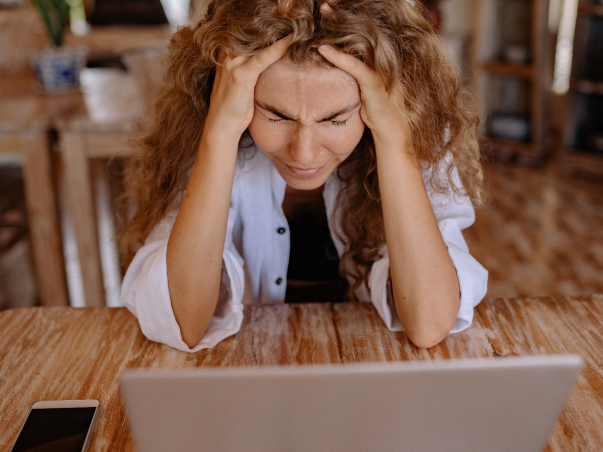 Woman frustrated by complex apprenticeship records