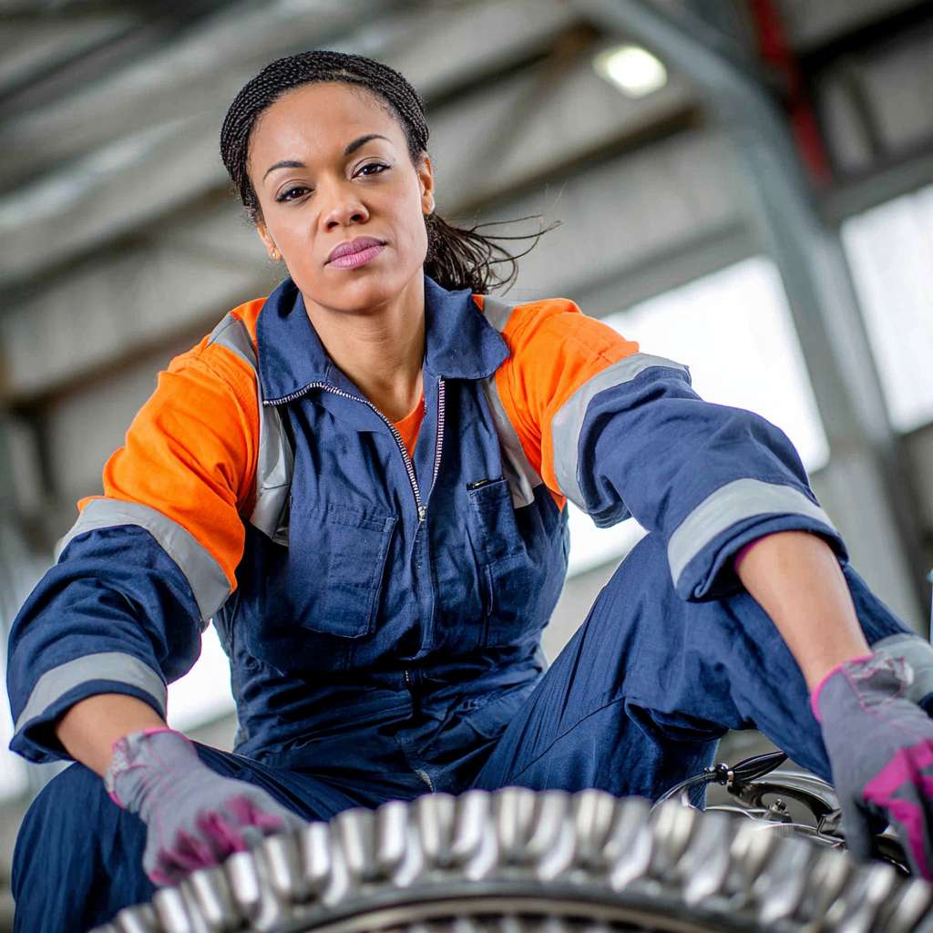 Aviation maintenance technician working on aircraft systems
