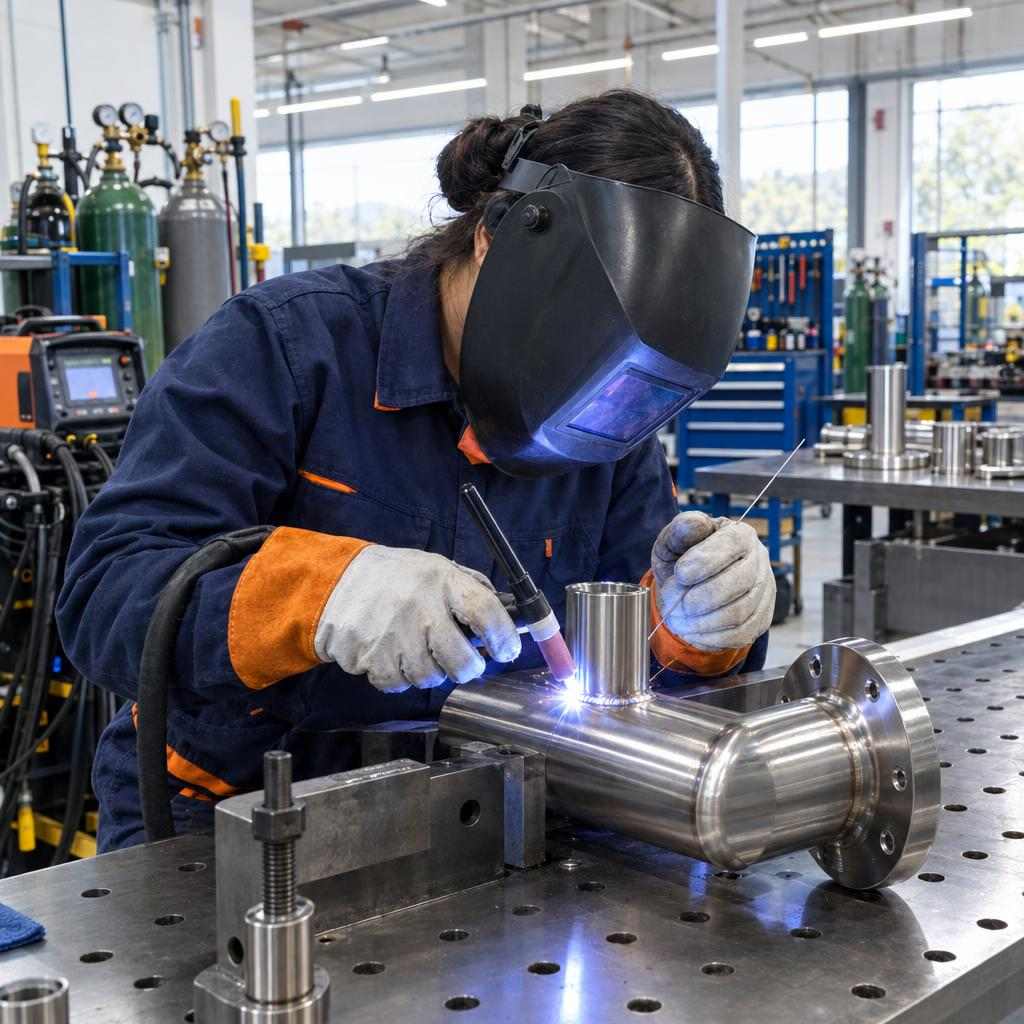 GOS-IMG-WP-WEL-WorkerWelding-1x1-v08 What are the welder education requirements for an apprenticeship?