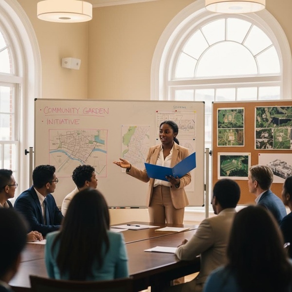 colleagues sharing ideas during a discussion